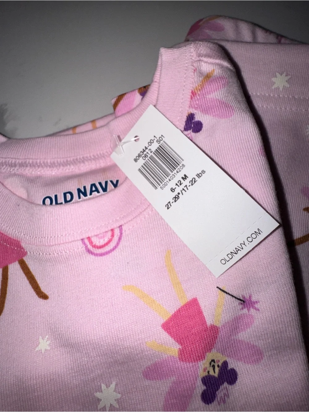Magic Fairy Princess Baby Girl Pajamas 2 Pairs 6-12M Snug Fit NEW